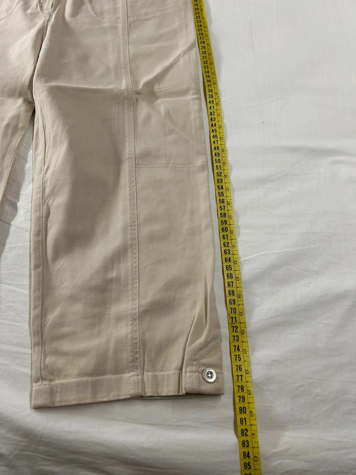 Beige crème rechte jeans lewinger – photo 4